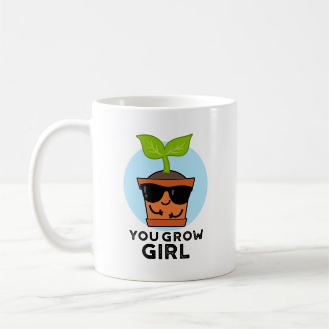 Caneca De Café Você Torna Menina Engraçada Planta (Esquerda)
