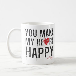 Caneca De Café Você Torna Meu Coração Feliz