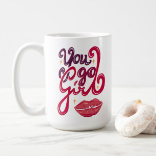 Caneca De Café Você Vai, Garota – Presente Motivacional para Ela