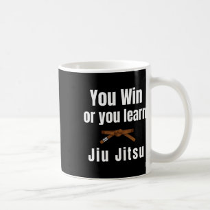 Caneca De Café Você Vence Ou Você Aprende Jiujitsu Judô Caratê Bo