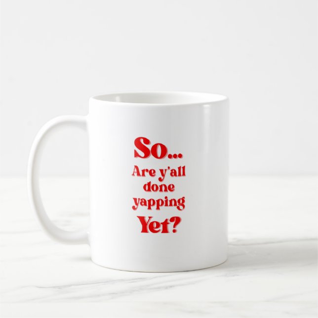 Caneca De Café Vocês Já Pararam de Falar?  (Esquerda)