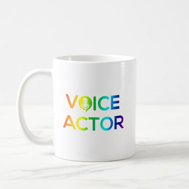 Caneca De Café Voice Ator Mug Rainbow (Esquerda)