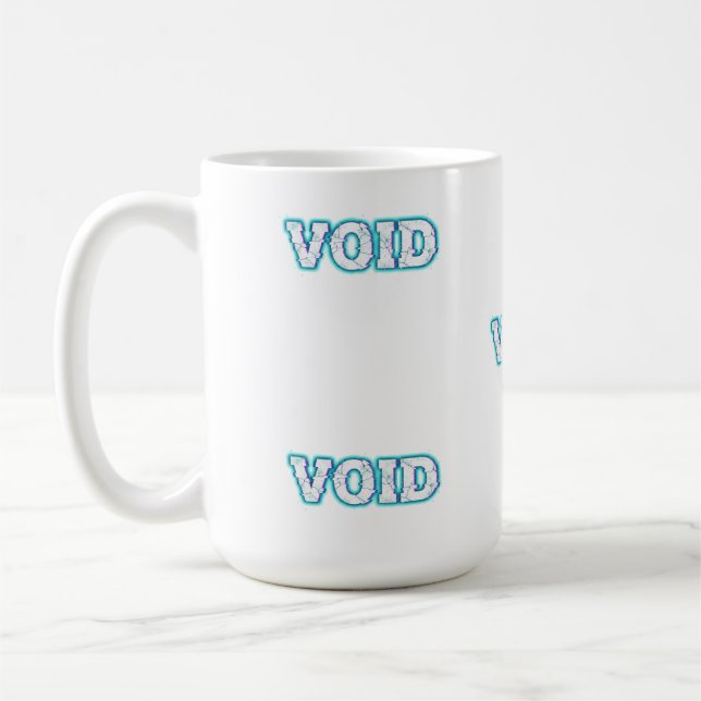 Caneca De Café VOID//CRACKED: Entre no Abismo Elétrico (Esquerda)