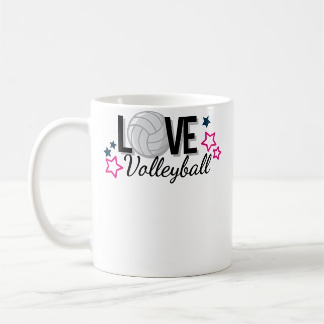 Caneca De Café Volei Amor Volei Volei (Esquerda)