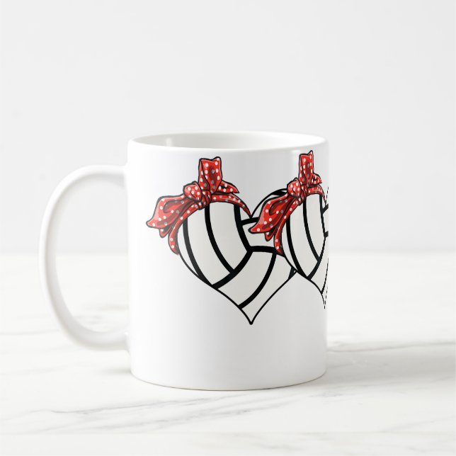 Caneca De Café Volei Coração Volei Mãe Volei (Esquerda)