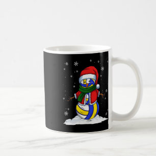 Caneca De Café Voleibol de Natal Xmas Esporte Voleibol