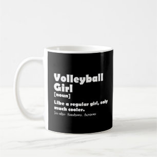 Caneca De Café Voleibol Rapariga Engraçado Definição De Voleibol