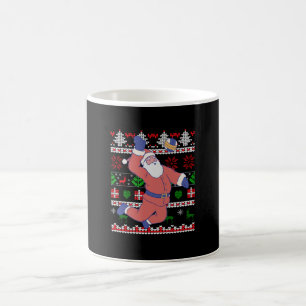 Caneca De Café Voleibol Santa Claus Ugly Natal