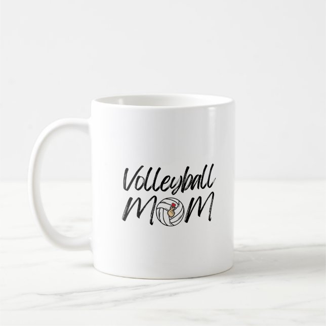 Caneca De Café Voliboleta e Voleibol no Dia do Jogo (Esquerda)