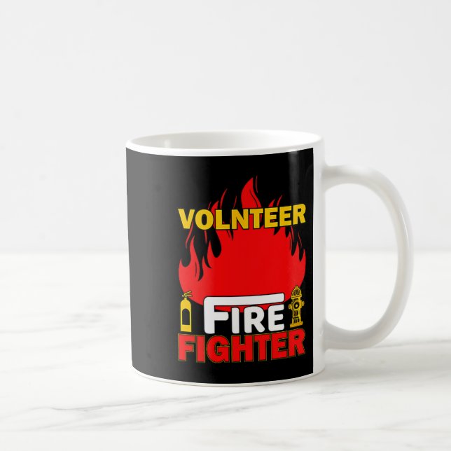 Caneca De Café Volnteer Firefighter Fireman Gift Proud Firefighte (Direita)