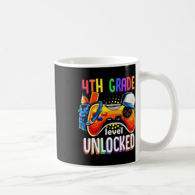 Caneca De Café Voltar à Escola Gamepad 4º Nível Unlo (Direita)