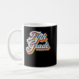 Caneca De Café Voltar À Escola, Grau 5, Grau 5.º Grau,