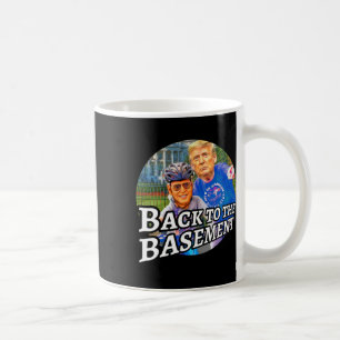 Caneca De Café Voltar ao Porão Biden Trump Bicicleta Patriota R