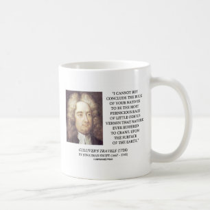 Caneca De Café Volume de Jonathan Swift da terra odioso do Vermin