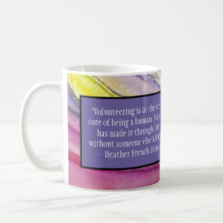 Caneca De Café "Voluntariado" por Heather French Henry