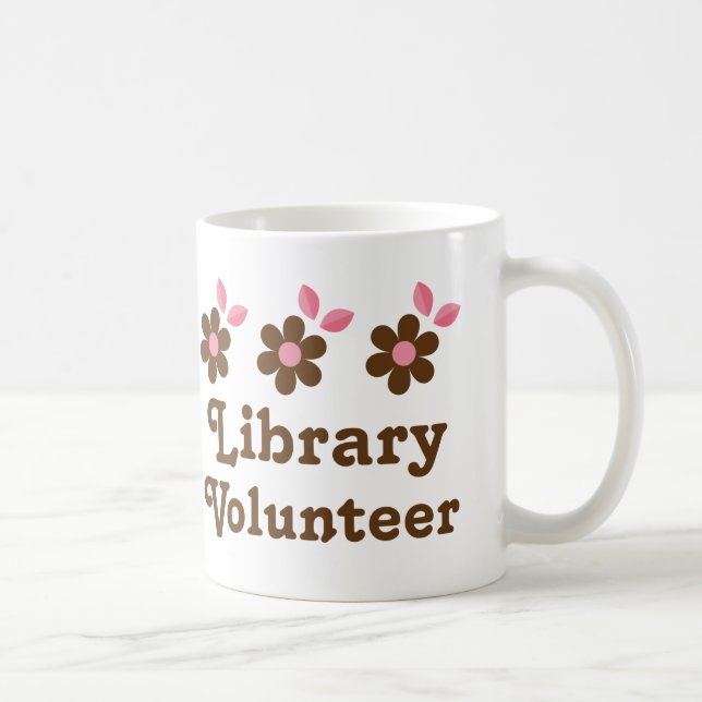 Caneca De Café Voluntário da biblioteca (Direita)