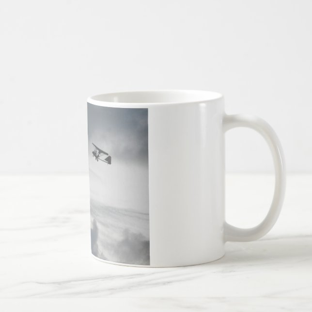Caneca De Café Vôo cinzento (Direita)