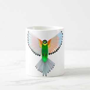 Caneca De Café Voo Colorido de Aves