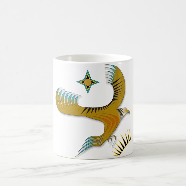 Caneca De Café Vôo de Eagle (Centro)