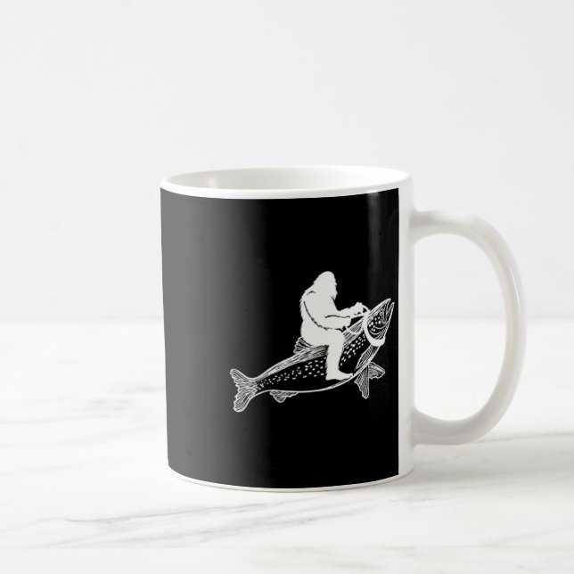 Caneca De Café Voo de Sasquatch com Pé Grande (Direita)