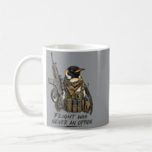 Caneca De Café Voo Era Uma Opção Pinguim Paródia Militar Meme