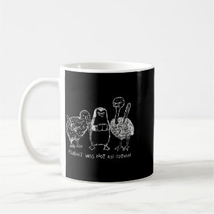 Caneca De Café Voo Não Era Uma Opção Pássaros Engraçados Sem Voo