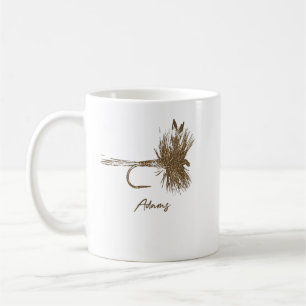 Caneca De Café Voo Pesca Lure Adams Vintage T-Shirt