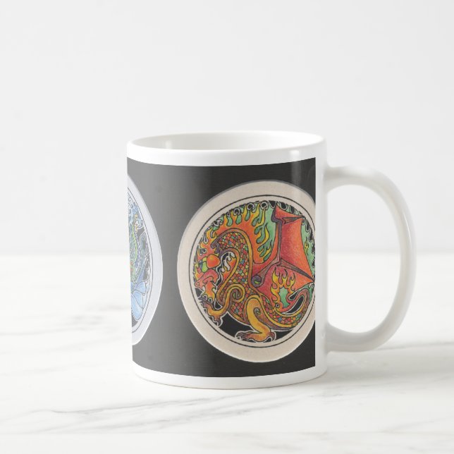 Caneca De Café Vôos de maio dos dragões… (Direita)