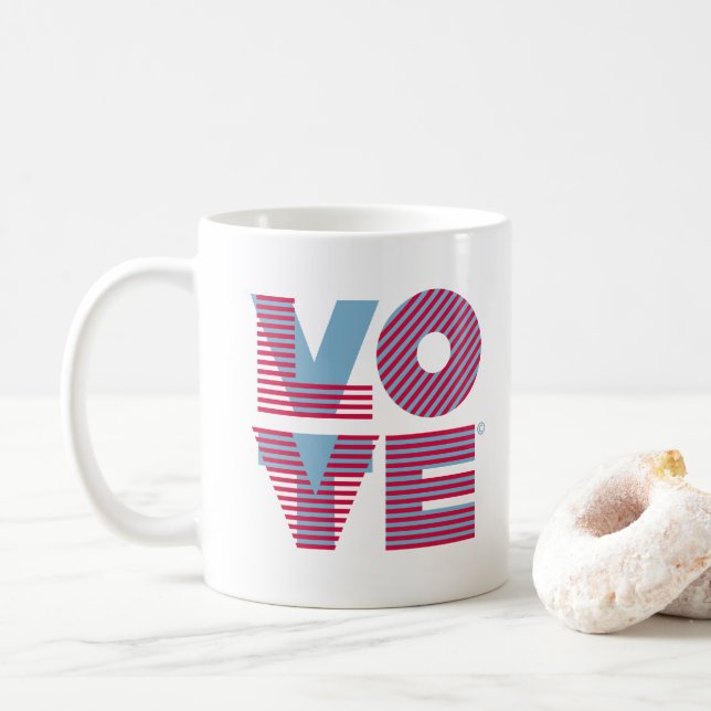 Caneca De Café VOTAÇÃO / AMOR Café Mug (Com Donut)