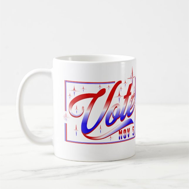 Caneca De Café Votação batalha de 5 de novembro na caixa (Esquerda)