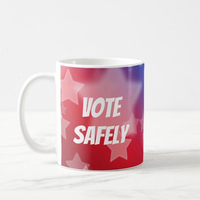 Caneca De Café Votação Segura (Esquerda)