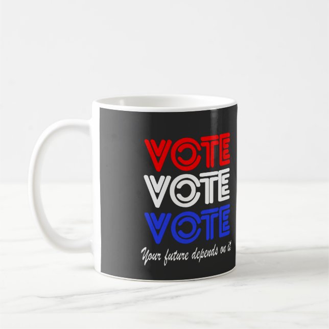Caneca De Café Votação Votação No Café Mug (Esquerda)