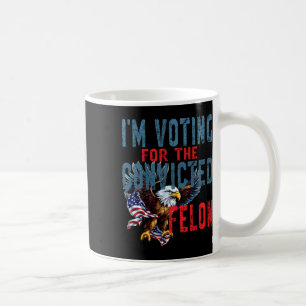 Caneca De Café Votando no Veredito de Criminoso Condenado Eleição