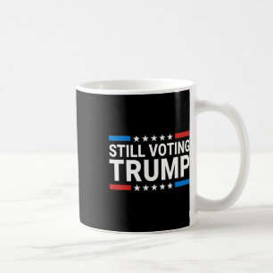 Caneca De Café Votando Trump 2024 Homens Patrióticos da Bandeira 