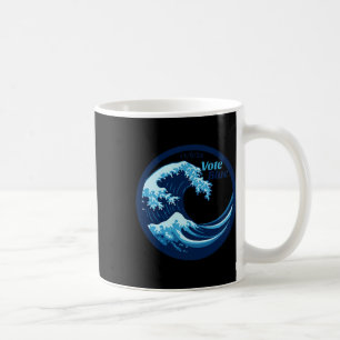 Caneca De Café Votar Democratas da Onda Azul Kamala Harris Eleiçã