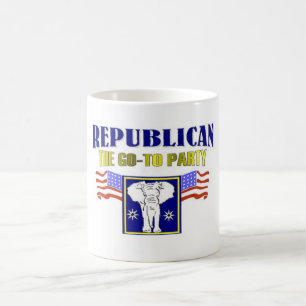 Caneca De Café Votar e juntar-se ao partido republicano