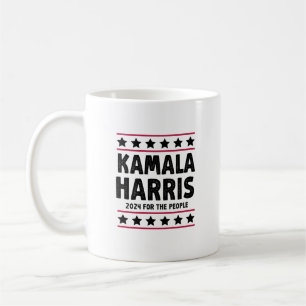 Caneca De Café Votar Kamala Harris para a eleição do Presidente A