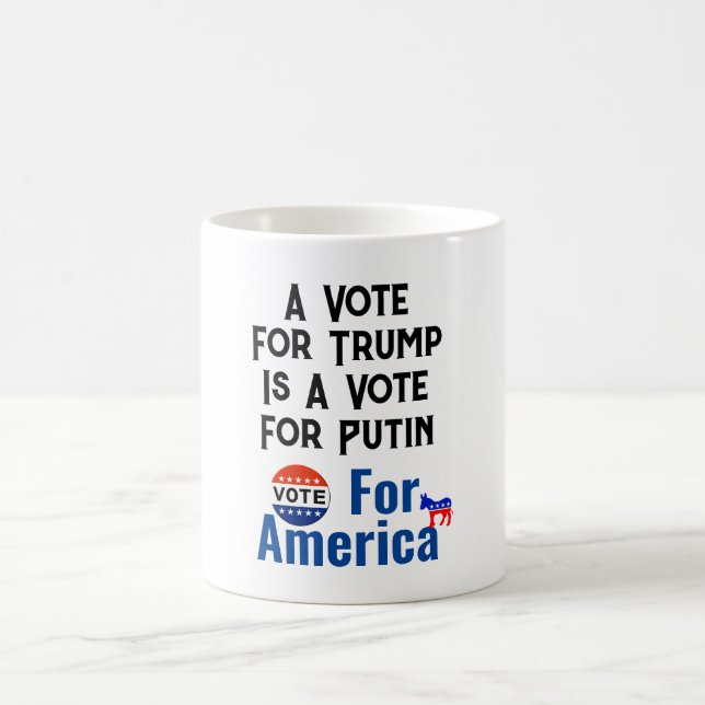 Caneca De Café Votar Na América Caffee Mug (Centro)