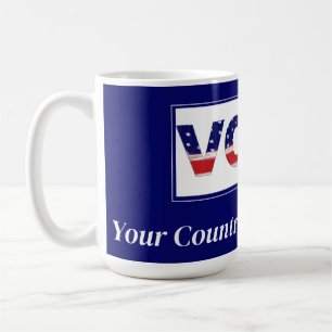 Caneca De Café Votar Seu País Depende Disso