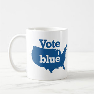 Caneca De Café Vote Azul