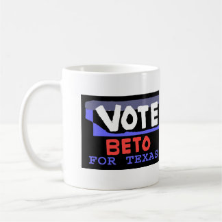 Caneca De Café Vote Beto Para Texas Design