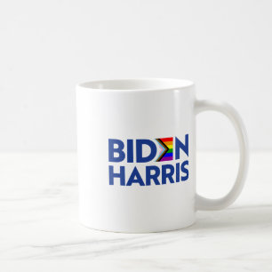 Caneca De Café Vote Biden Harris Lgbt Lgbtq Progress Prim Sinaliz