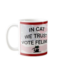 Vote Cat com Bandeira Americana