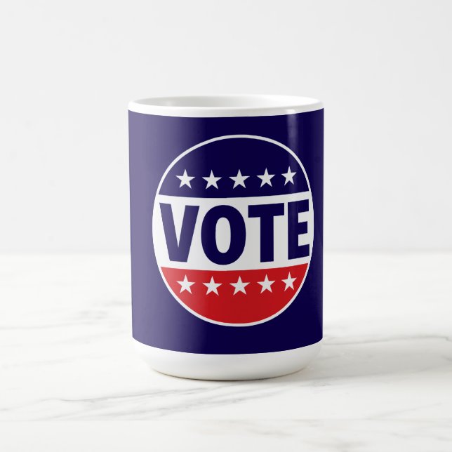 Caneca De Café VOTE — Faça Sua Voz Ser Ouvida (Centro)