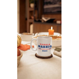 Caneca De Café Vote Kamala Harris 2024 Campanha Café Mug