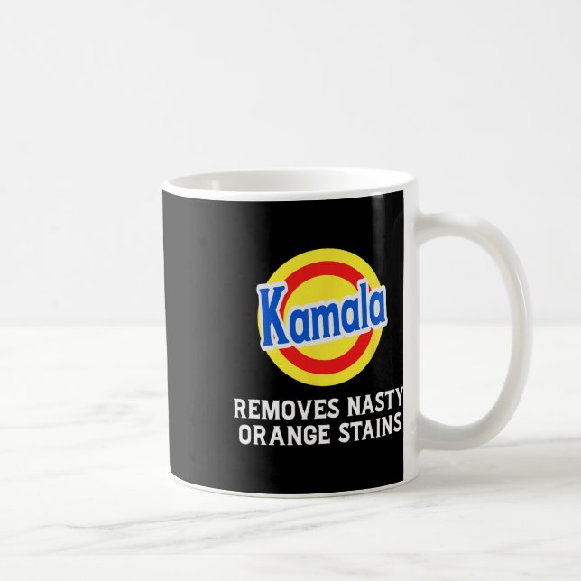 Caneca De Café Vote Kamala Remove Banhos Laranja Desagradáveis De (Direita)