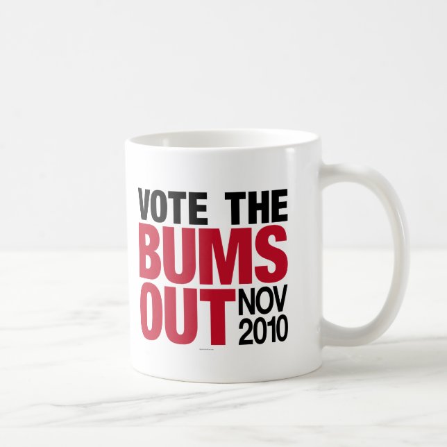 Caneca De Café Vote o drinkware dos vagabundos para fora (Direita)