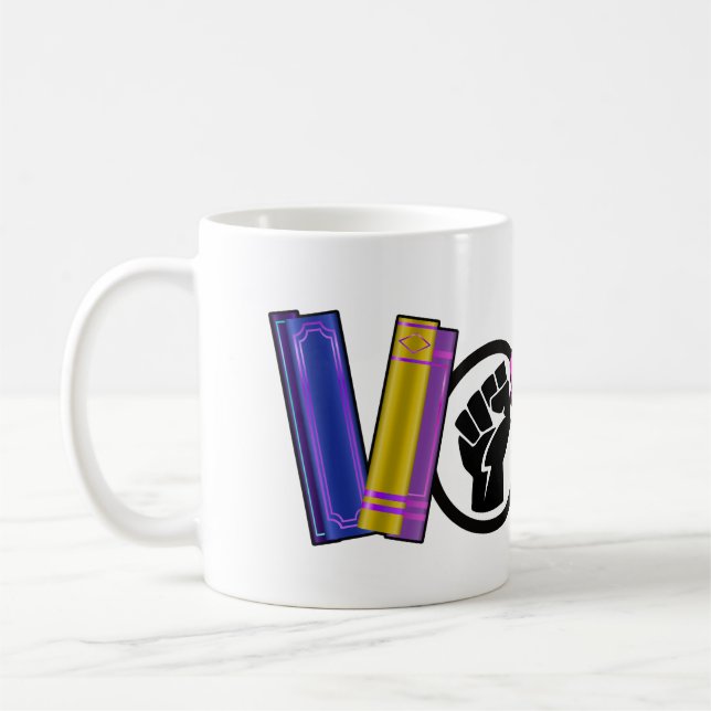 Caneca De Café Vote pelos Direitos Humanos (Esquerda)