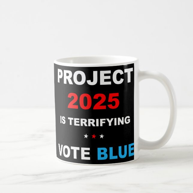 Caneca De Café Vote Save Democracy Stop Project 2025 1 (Direita)