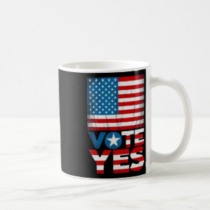 Caneca De Café Vote Sim Capacite Sua Voz
